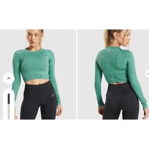 Adapt Fleck Seamless Long Sleeve Crop Top